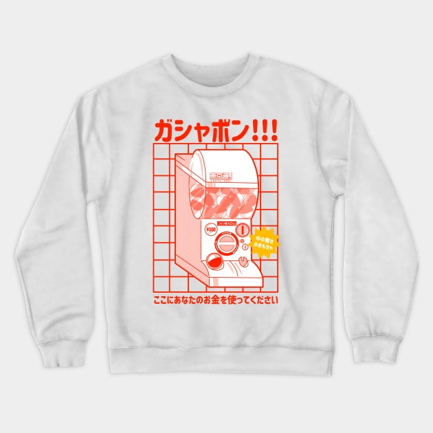 Gacha Gacha Crewneck Sweatshirt by MoustacheRoboto